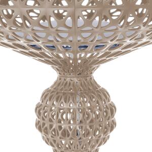 Kartell LED стояща лампа Kabuki, сиво, 166 см, с регулиране на яркостта, Затъмняване, Сив, Дневна/трапезария, Пластмаса, Дизайн