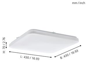 Eglo 97876 - LED Лампа за таван FRANIA LED/33,5W/230V