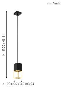 Eglo 97733 - LED полилей на кабел MONTEBALDO 1xGU10/5W/230V