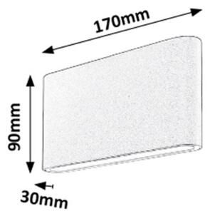 Rabalux 7952 - LED Екстериорна Стенна лампа NESNA 2xLED/6W/230V IP54 3000K