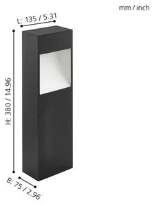 Eglo 98096 - LED Екстериорна лампа MANFRIA LED/10W/230V IP44