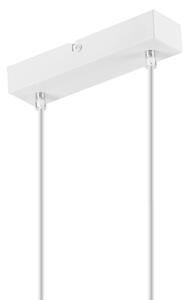 Полилей SIMON 2xE27/60W/230V бял/бук на кабел