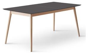 Сгъваема трапезна маса с черен плот 90x165 cm Meza – Hammel Furniture