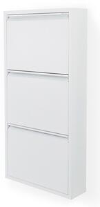 Бяла метална накланяща се стойка за обувки 50x103x15 cm Billy – Spinder Design
