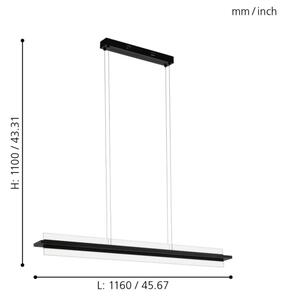 Eglo 98495 - LED Демируем висящ полилей SPADAFORA LED/14,5W/230V