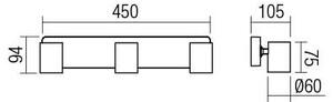 Redo 04-473 - Точково осветително тяло CAMEO 3xGU10/35W/230V бяло
