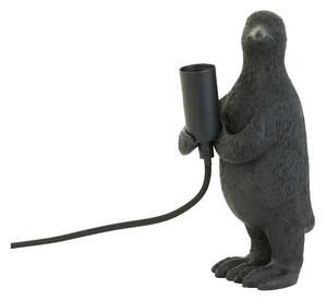 Матово-черна настолна лампа (височина 24 cm) Penguin – Light & Living