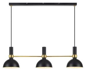 Markslöjd 106971 - Висящ полилей LARRY 3xE27/60W/230V черен/златист