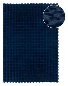 Тъмносиня синтетична кожа 80x150 cm Waffle Faux Fur – Flair Rugs