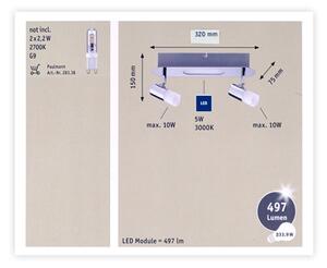Paulmann 66647 - LED луничка 2xG9/10W/230V + LED/5W