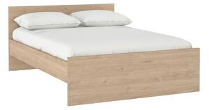 Двойно легло от декор от дъб в естествен цвят 160x200 cm Naia – Tvilum