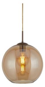 Searchlight 1621AM - Висящ полилей BALL 1xE27/60W/230V кафяв