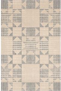 Бежов вълнен килим 133x190 cm Frotage beige – Agnella
