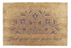 Изтривалка от кокосови влакна 40x60 cm Find Your Inner Peace – Artsy Doormats