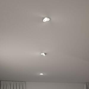 Paulmann LED лампа за вграждане Aumus White Select CCT, бяла, комплект от 3 броя, Затъмняване, Бял, Дневна/трапезария, Алуминий, Модерен, Таван за вграждане