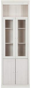 Бяла витрина от масивен бор 74x223 cm Anita – Støraa