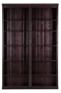 Кафява библиотека от масивен бор 148x223 cm Anita – Støraa