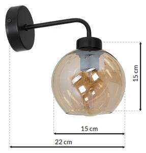 Аплик SOFIA 1xE27/60W/230V кафяв