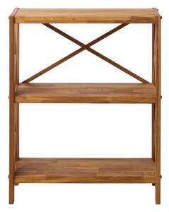 Стелаж от масивен дъб в естествен цвят 70x87 cm X-Shelf – Unique Furniture