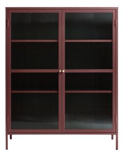 Червена метална витрина 111x140 cm Bronco – Unique Furniture