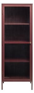 Червена метална витрина 58x160 cm Bronco – Unique Furniture