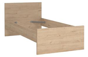 Единично легло от декор от дъб в естествен цвят 90x190 cm Naia – Tvilum