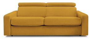 Разтегателен диван в цвят горчица 195 cm Monaco – Bobochic Paris