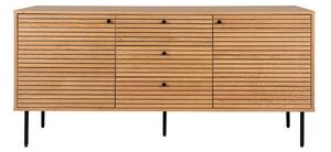 Нисък скрин от декор от дъб в естествен цвят 150x74 cm Kyoto – House Nordic