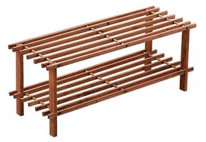 Стойка за обувки от масивен кедър в естествен цвят 74x30x26 cm Parker – Premier Housewares