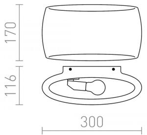 RED - Design Rendl - R12365 - Стенна лампа VERITA 1xE27/33W/230V бяла