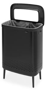 Матово-черен метален кош за пране 90 l Bo Hi – Brabantia