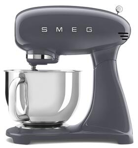 Планетарен миксер SMEG SMF03GREU, 800 W, 4.8 л, 10 скорости, Функция за плавен старт, Крачета против хлъзгане, Сив