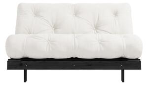 Кремав разтегателен диван 140 cm Roots Black Night – Karup Design