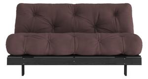 Тъмнокафяв разтегателен диван 160 cm Roots Black Night – Karup Design