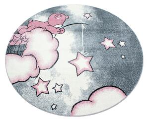 Розово-сив детски килим ø 120 cm Kids – Ayyildiz Carpets