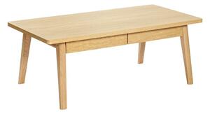 Масичка за кафе от декор от дъб в естествен цвят 60x120 cm Nice – Woodman