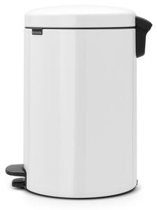 Бяло стоманено кошче за боклук с педал 20 l NewIcon – Brabantia