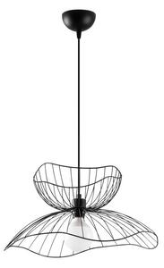 Черно висящо осветително тяло с метален абажур ø 50 cm Farac – Opviq lights