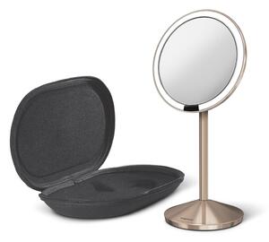 Козметично огледало със светлина/увеличително (10x) ø 12 cm Travel – simplehuman