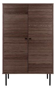 Тъмнокафяво шкафче от декор от дъб 80x130 cm Kyoto – House Nordic