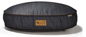 Тъмносиньо легло за куче ø 70 cm Round Bed Denim Medieval Blue / Dark Chocolate S – P.L.A.Y