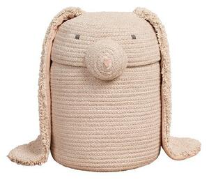 Кремава текстилна детска кошница за играчки ø 25x30 cm Rita the Rabbit – Lorena Canals