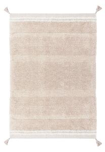 Светлорозов ръчно изработен памучен килим подходящ за пране 90x130 cm Bloom Rose – Lorena Canals