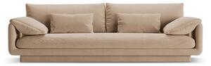 Бежов кадифен диван 250 cm Torino – Micadoni