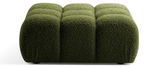 Зелена модулна табуретка от букле Bellis – Micadoni Home
