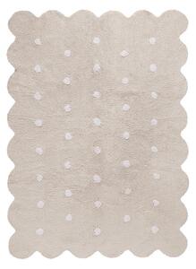 Бежов ръчно изработен памучен детски килим подходящ за пране 120x160 cm Biscuit Beige – Lorena Canals