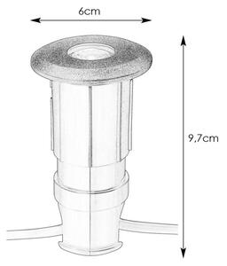 Markslöjd 107285 - LED външно вградено осветително тяло GARDEN24 LED/3W/24V IP44 черно