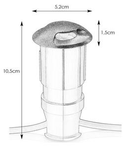 Markslöjd 107289 - LED външно вградено осветително тяло GARDEN24 LED/0,8W/24V IP44 черно
