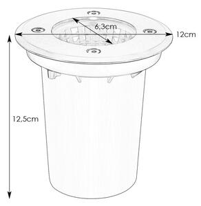 Markslöjd 108536 - LED външно вградено осветително тяло GARDEN24 LED/6,2W/24V IP44 хромирано