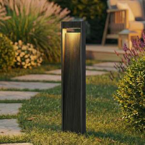 Lucande LED осветление за пътеки Tavion, 80 cm, антрацит, IP65, Черен, Алуминий, Модерен